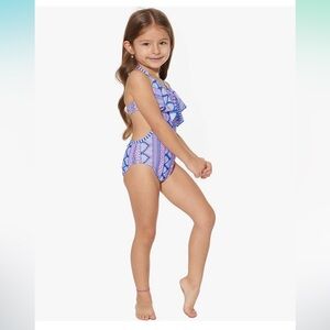 Tommy Bahama Toddler Girl One-Piece printed Swimsuit Bathing Suit Size 2T UPF 50